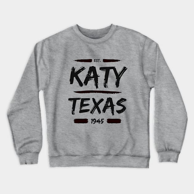 Katy, Texas Brush Stroke Crewneck Sweatshirt by Katy Heritage Society